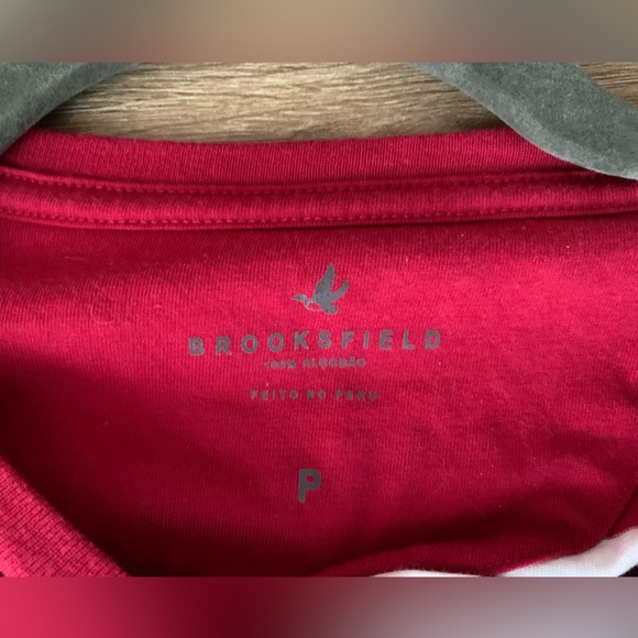 Brooks field mens t shirt red and white stripes - Picture 4 of 6